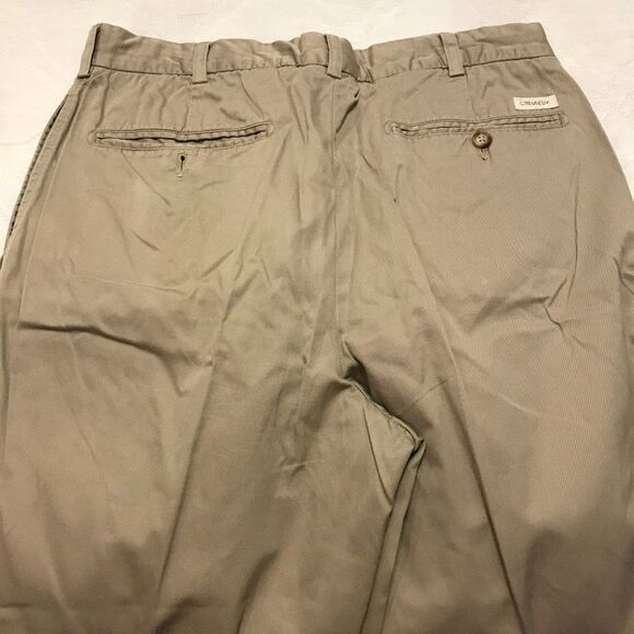 Daniel Cremieux Classics Mens Tan Flat‎ Front Cotton Dress Pants Size 34X29 - Picture 5 of 5